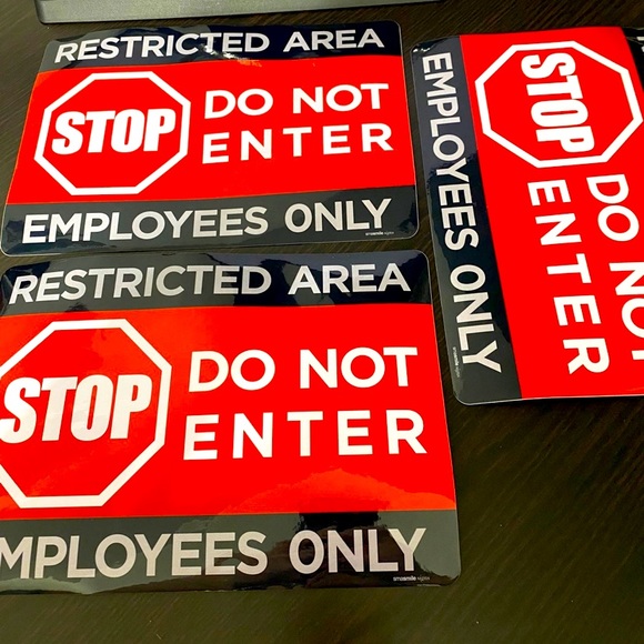 Do not enter decals - Picture 1 of 4